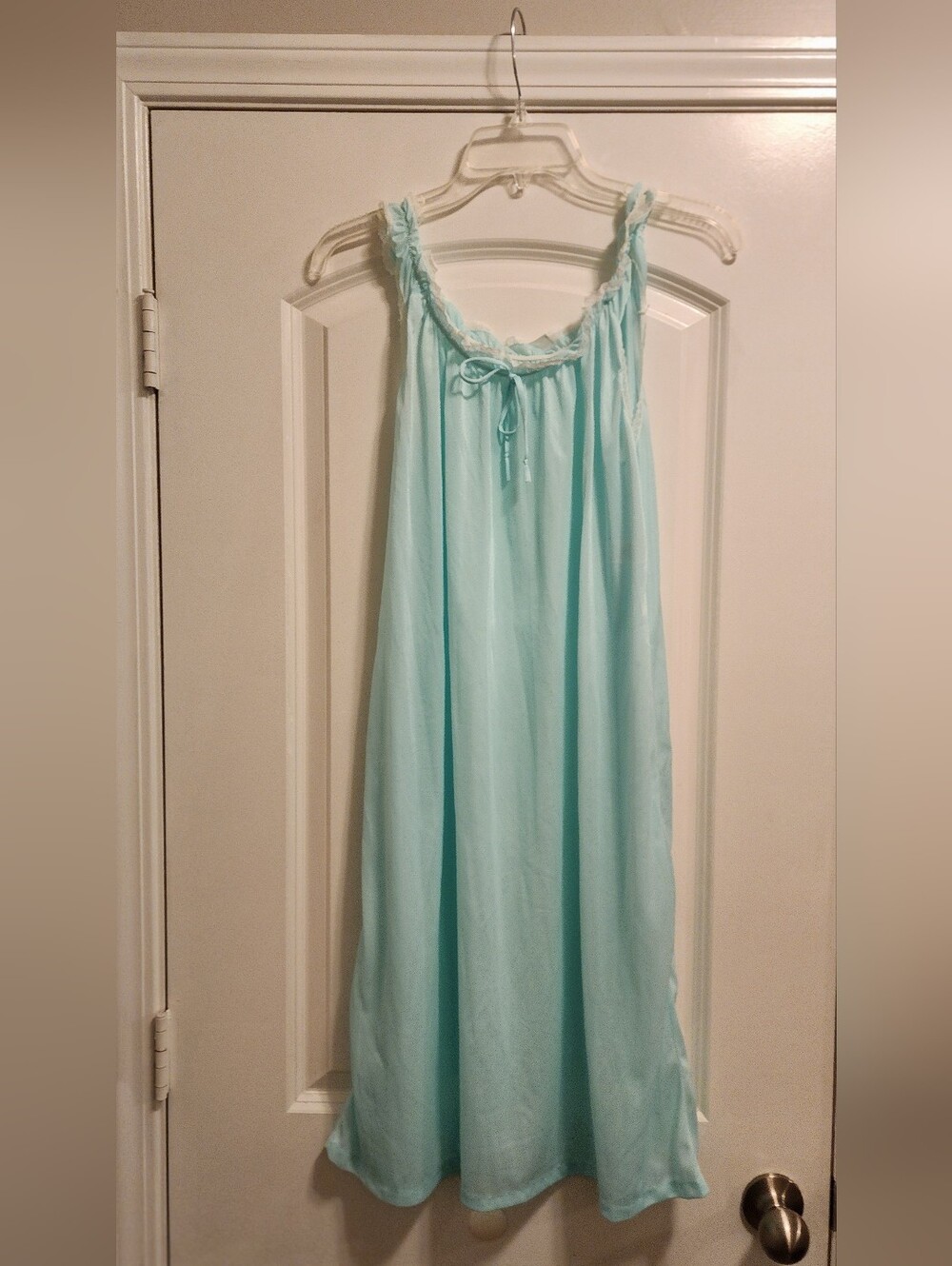 Sears Vintage Sleeveless Breezy Babydoll Nightgown Made In USA Sz S